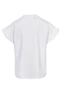 Meisjes t-shirt korte mouw wit