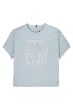Meisjes t-shirt korte mouw blauw