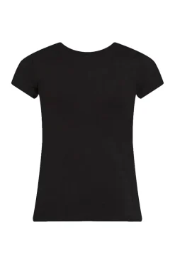 Meisjes t-shirt korte mouw zwart