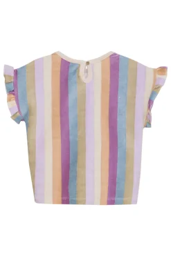 Meisjes t-shirt korte mouw paars