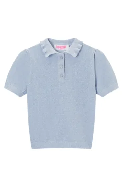 Meisjes t-shirt korte mouw blauw
