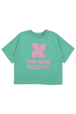 Meisjes t-shirt korte mouw groen