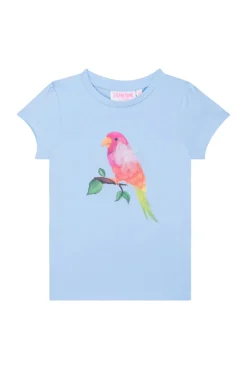 Meisjes t-shirt korte mouw blauw