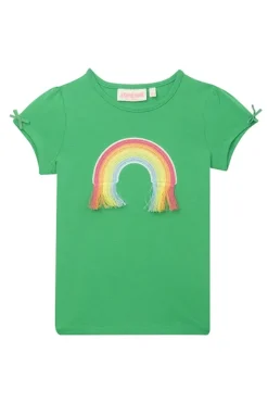 Meisjes t-shirt korte mouw groen