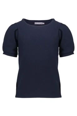 Meisjes t-shirt korte mouw blauw
