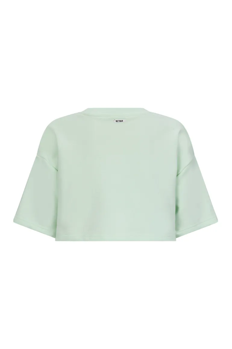 Meisjes t-shirt korte mouw groen