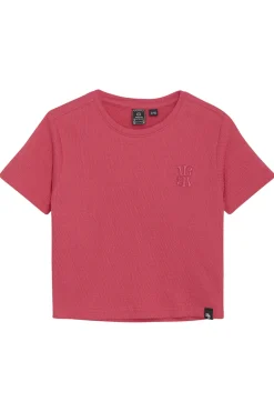 Meisjes t-shirt korte mouw rood