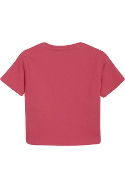 Meisjes t-shirt korte mouw rood
