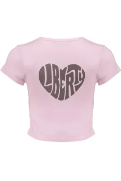 Meisjes t-shirt korte mouw rose