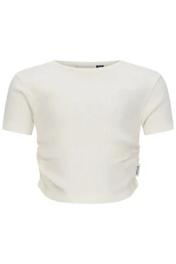 Meisjes t-shirt korte mouw wit
