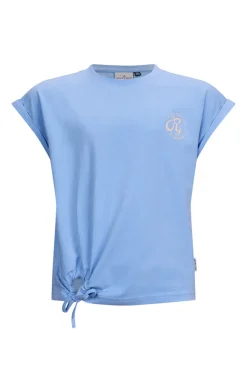 Meisjes t-shirt korte mouw paars