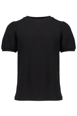 Meisjes t-shirt korte mouw zwart