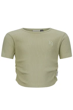 Meisjes t-shirt korte mouw blauw