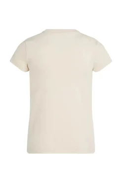 Meisjes t-shirt korte mouw bruin