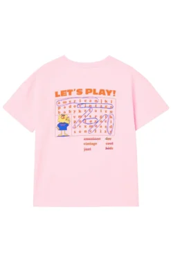 Meisjes t-shirt korte mouw rose