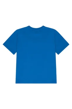 Meisjes t-shirt korte mouw blauw