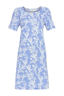 Nachtmode dames nachthemd   blauw
