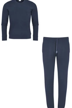 Nachtmode heren joggingspak blauw