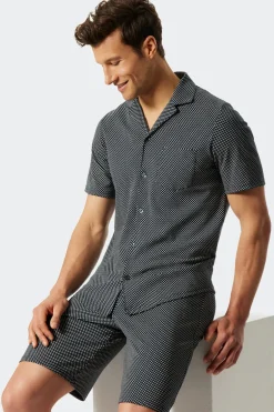 Nachtmode heren pyjama blauw