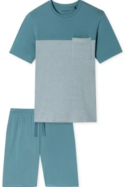Nachtmode heren pyjama blauw