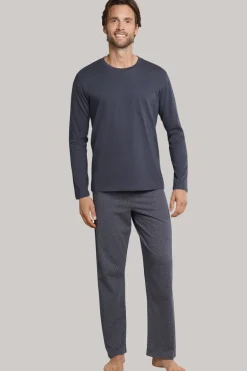 Nachtmode heren pyjama blauw