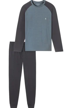 Nachtmode heren pyjama grijs
