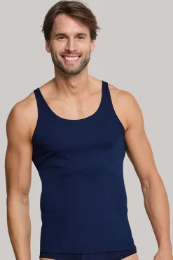 Ondergoed heren hemd blauw