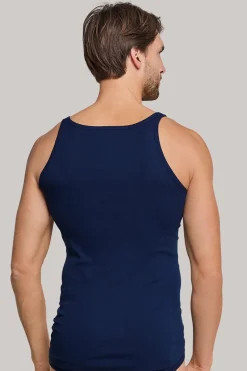 Ondergoed heren hemd blauw