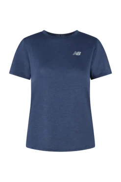 Running dames t-shirt km blauw