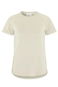 Running dames t-shirt km ecru