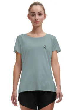 Running dames t-shirt km groen