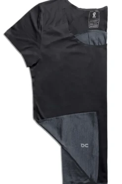 Running dames t-shirt km zwart
