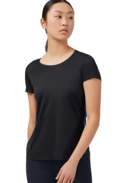 Running dames t-shirt km zwart