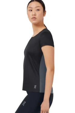 Running dames t-shirt km zwart