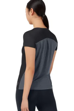 Running dames t-shirt km zwart