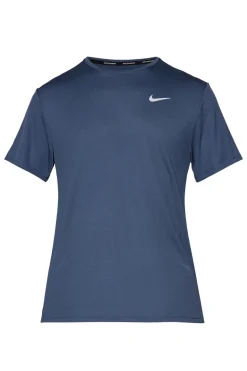 Running heren t-shirt km blauw
