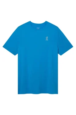 Running heren t-shirt km blauw