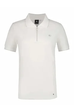 Tennis dames polo wit