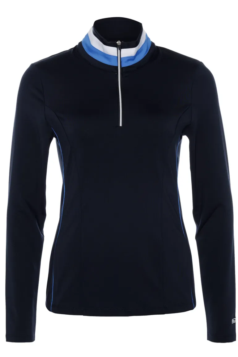 Tennis dames trainingsjack blauw