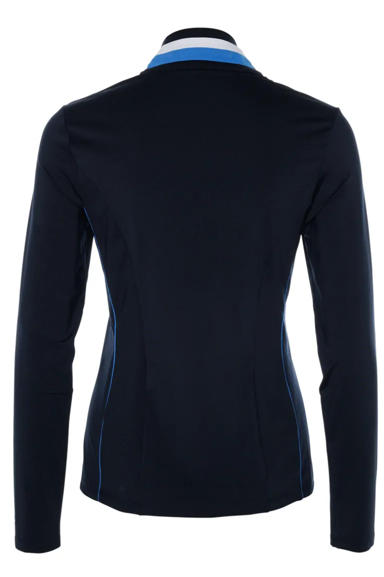 Tennis dames trainingsjack blauw