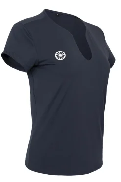 Tennis dames t-shirt km blauw