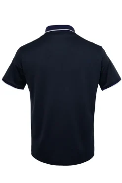 Tennis heren polo blauw