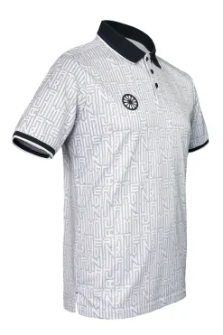 Tennis heren polo wit