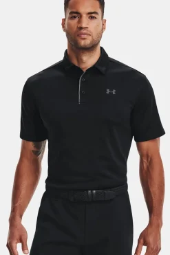 Tennis heren polo zwart