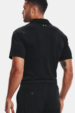 Tennis heren polo zwart