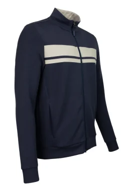 Tennis heren trainingsjack blauw