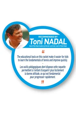 Tennis racket junior rood